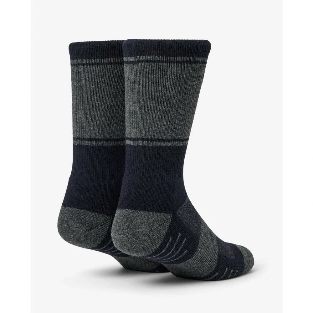 TravisMathew Baja 2.0 Premium Performance Crew Socks Navy Gray OS NWT